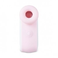 Sucking Massager with Finger Loop, 10-Speed, Medical Grade Silicone, Waterproof, Rechargeable, PINK and WHITE